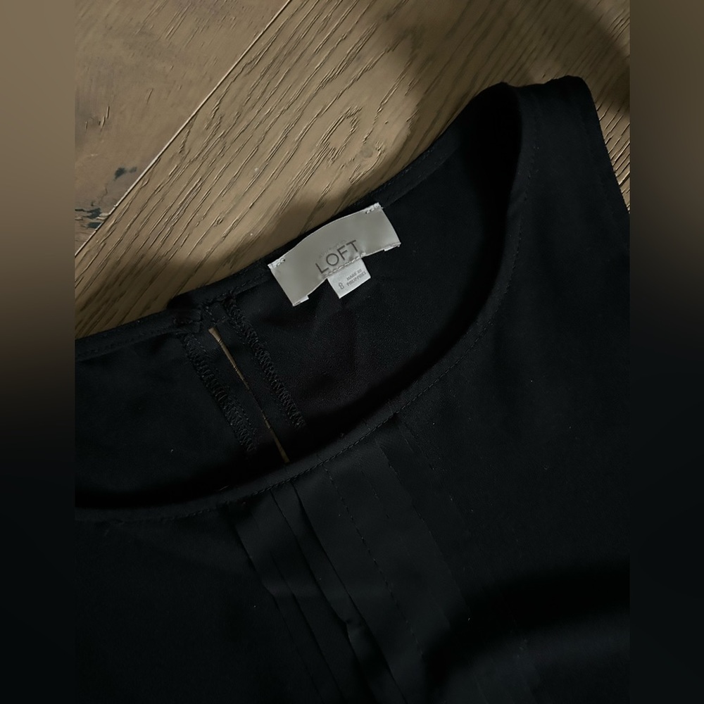 Black Loft pantsuit-size 8 - Picture 3 of 5